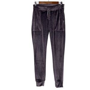 House of Harlow 1960 Nicole Richie Gray Velvet Velour Mid Rise Jogger Pants XS